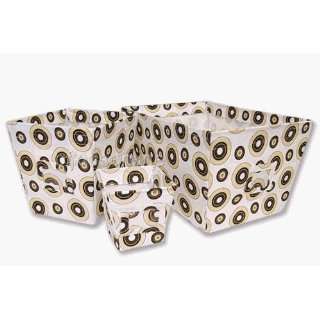  Hot Cocoa Fabric Storage bin with concentric dots Baby