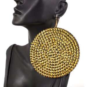   Poparazzi Drop Earrings Iced Out Lightweight Basketball Mob Wives