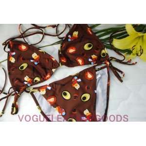  Miu Miu Brown Monogram Bikini 