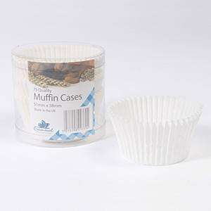  Essential Housewares Pack Of 75 White Muffin Cases 