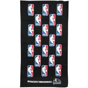  Minnesota Timberwolves Black NBA Bench Towel Sports 