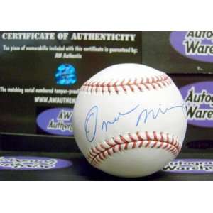  Oscar Minaya autographed Baseball   Autographed Baseballs 