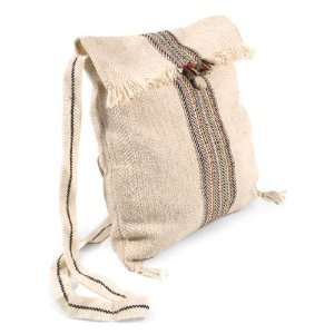  Wool shoulder bag, Rainbow Herringbone