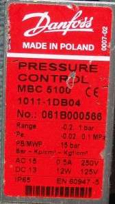 Danfoss MBC 5100 1011 1DB04 061B000566 Pressure Control  