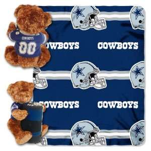  BSS   Dallas Cowboys NFL Huggy Bear with Throw Combo 
