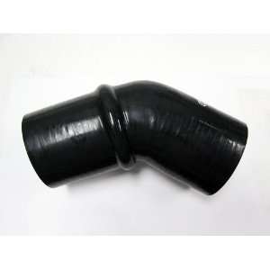  OBX Reinforced Silicone 45° Humped Elbow Coupler   Black 