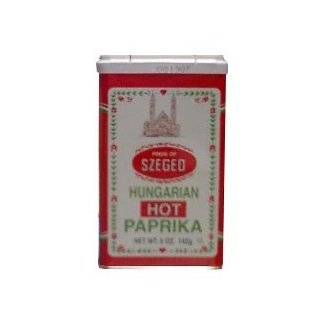 Hungarian Hot Paprika, 5 Ounce Tins (Pack of 6)  Grocery 