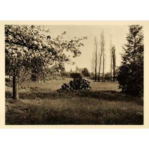   France Landscape Fields Martin Hurlimann   Original Photogravure