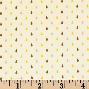  45 Wide Moda Hushabye Dropletts Ivory Pink Fabric By The 