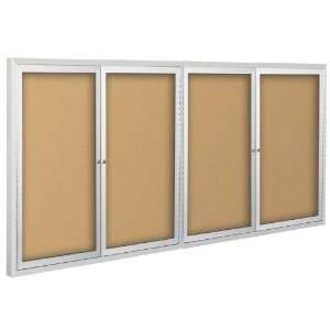  Standard Bulletin Board Cabinetswith 4 Hinged Doors 4H x 