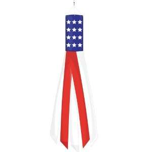  Embroidered Patriotic Windsock   12 x 60 Patio, Lawn 