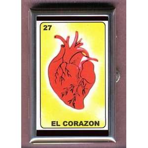  LOTERIA HEART MEXICAN CARD Coin, Mint or Pill Box Made in 