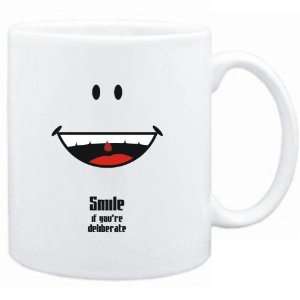  Mug White  Smile if youre deliberate  Adjetives Sports 