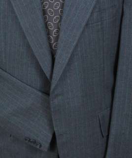 Freeman & Son VTG wool flannel pinstripe suit, 44L  