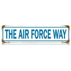 The Air Force Way Allied Military Vintage Metal Sign   Victory Vintage 