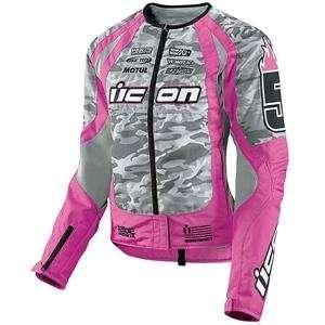  Icon Womens Team Merc Stage 3 Jacket   2X Large/Pink 