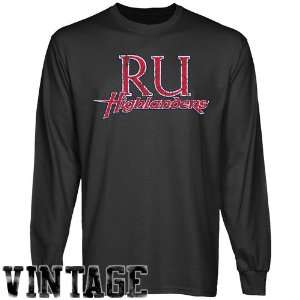  NCAA Radford Highlanders Charcoal Distressed Logo Vintage 