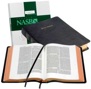 Cambridge NASB Wide Margin Black Goatskin Leather Bible  