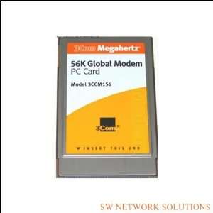  3COM MEGAHERTZ 56K GLOBAL MODEM PC CARD MODEM RETAIL p/n 