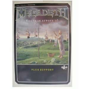  Megadeth Poster Youth in Europe 95 Megadeath Tour 