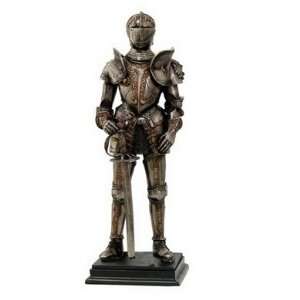  Medieval Knight Figurine Statue Sculpture, 14.5 inches H 