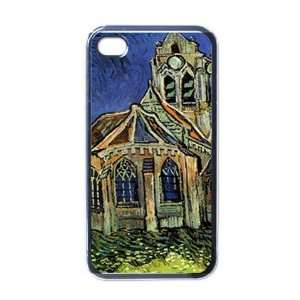 The Church At Auvers By Vincent Van Gogh Black Iphone 4 
