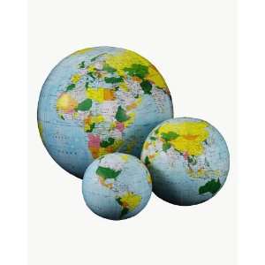  Inflatable 12 inch World Globe
