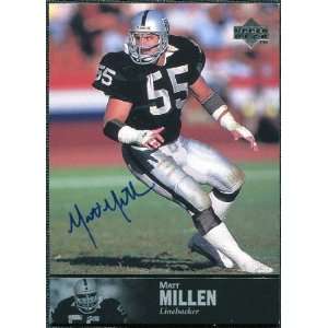  Deck Legends Autographs #AL142 Matt Millen SP Sports Collectibles