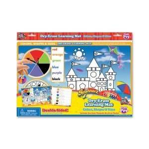  Spinner Dry Erase Mat, Colors/Shapes, Assorted Toys 