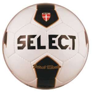  Select Futsal Master Ball, Size 3 (White/Gold) Sports 