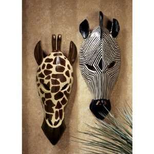  Tribal Style Animal Masks Set of Two