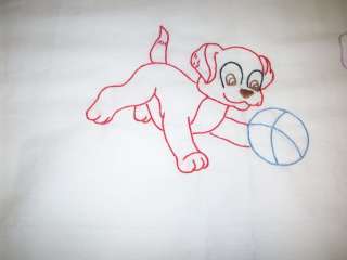 12 Jack Dempsey Needle Art Embroidered Puppy Dog Quilt Blocks  