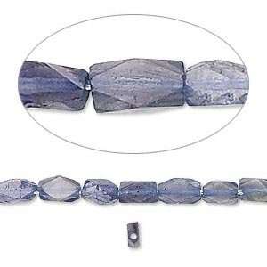  Bead Iolite 6X4 7X5mm Faceted Brick 16 Inch Strand Patio 