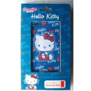 iPhone 4G Hard Cover Back Case ~Blue Hello Kitty~ #12 