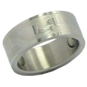  Dolphin Stainless Steel Magnetic Therapy Ring (SR5)   New 