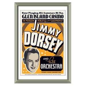  Jimmy Dorsey 1936 Glen Island Casino Concert Poster 