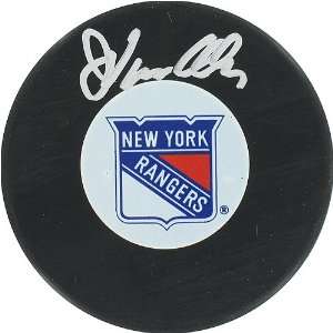   John Vanbiesbrouck New York Rangers Autograph Puck