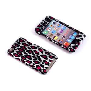   iTouch 4 (it4 Hard Pink Leopard Silver) Cell Phones & Accessories