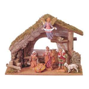   Inch Scale 6 Piece Figure Set with Italian Stable
