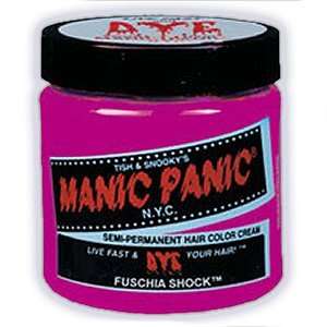 Manic Panic Semi Permanent Hair Color Cream Fuschia Shock 4 Oz