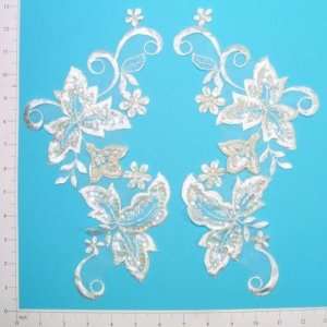   Applique   Ivory   Pair *On Sale