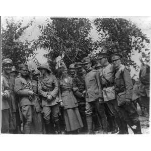  Italian,British,Belgian,American officers at the Italian 