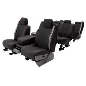  Coverking CSC1A1MR7014 Black Leatherette Custom Seat Cover 