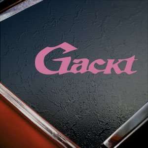  Gackt Pink Decal Jrock Japanese Car Truck Window Pink 