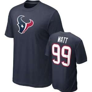   Watt #99 Blue Nike Houston Texans Name & Number T Shirt Sports