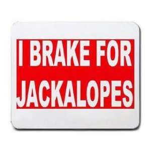  I BRAKE FOR JACKALOPES Mousepad