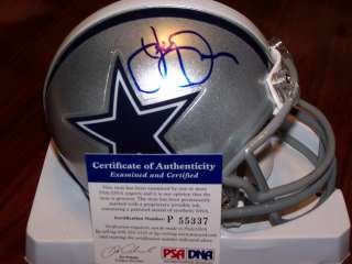 JERRY JONES (Dallas Cowboys) signed mini helmet w/PSA COA  