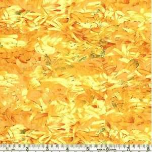  45 Wide First Impression Strokes Yellow Fabric By The 