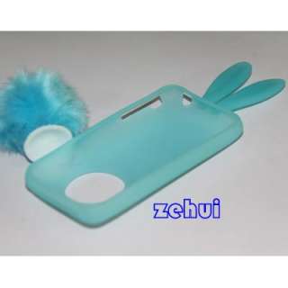 Color Cute Rabbit Soft Silicon Bumper Cover Case For iPhone 3g 3gs 