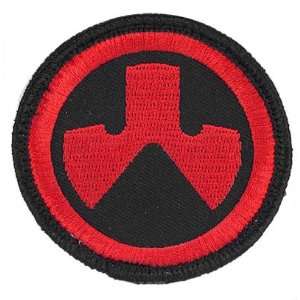 Magpul Dynamics Logo Circle Velcro Patch (Black and red)  